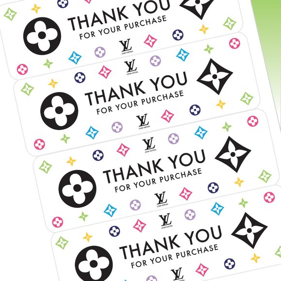 NEW - Lux Fashion Thank You Rating Sticker Labels – (48 ct) - Picture 2 of 5